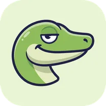 Sly Snakes icon, a smiling green cartoon snake head